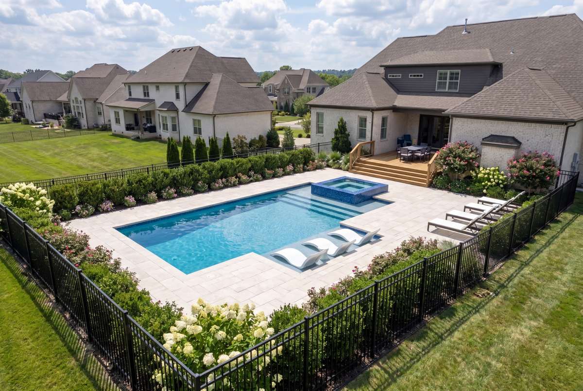 Conceptual pool rendering for inspiration