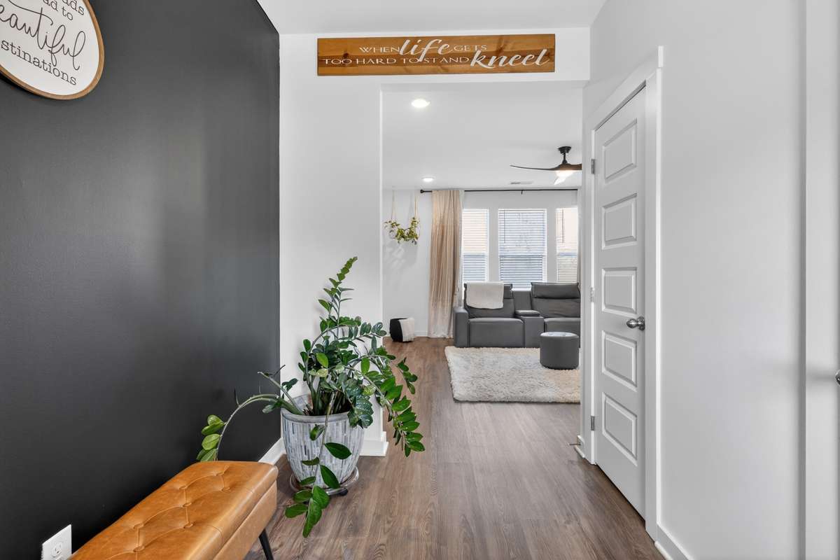 Walking through the front door- the foyer is bright and open!