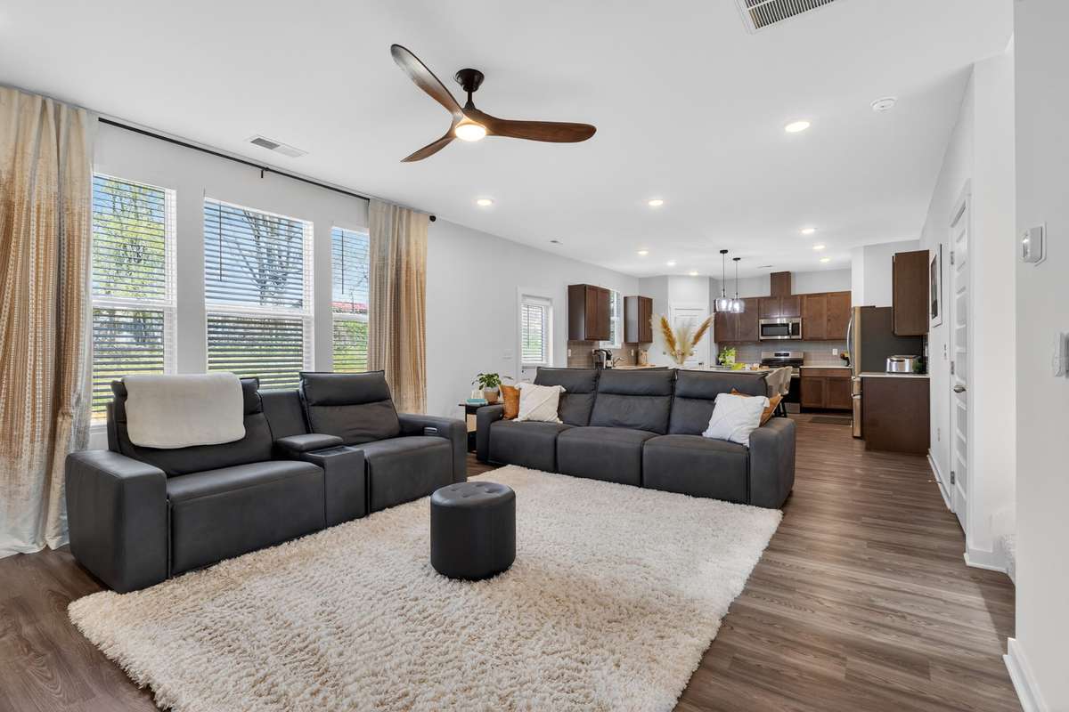 The open concept living space is great for enjoying family or simply relaxing after a long day! You will love the space! It’s peaceful and you will appreciate the natural light the shines through the family room!
