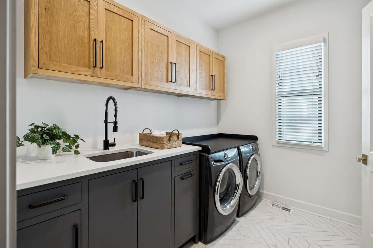 Main-Level Laundry off Primary Walk-in Closet