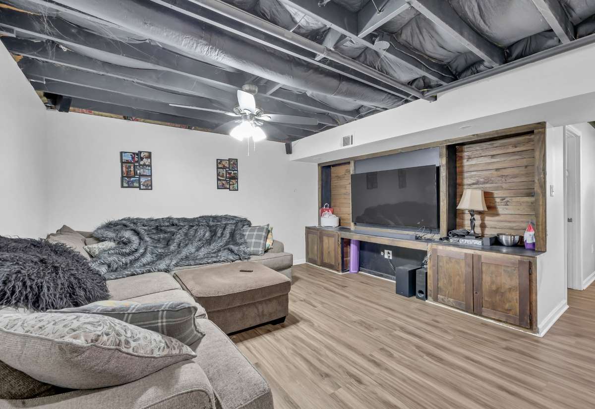Theater room  in basement