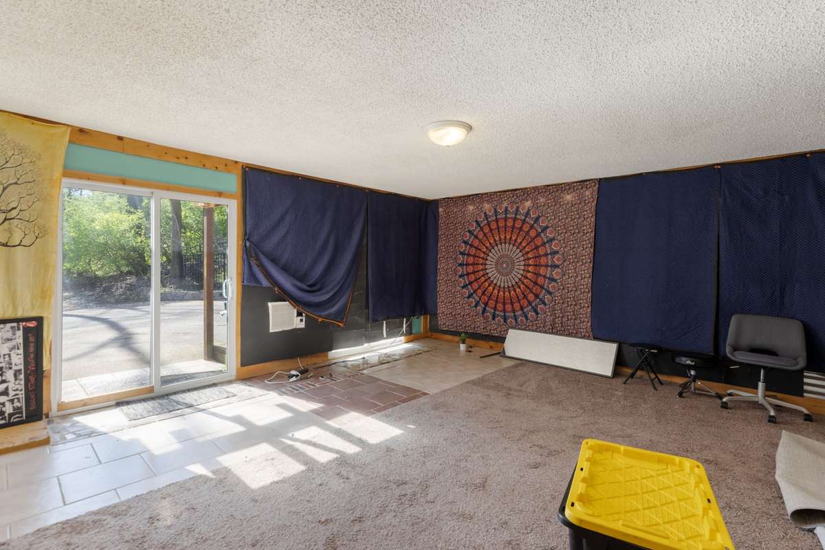 Converted garage for a bonus room, hobby room, etc