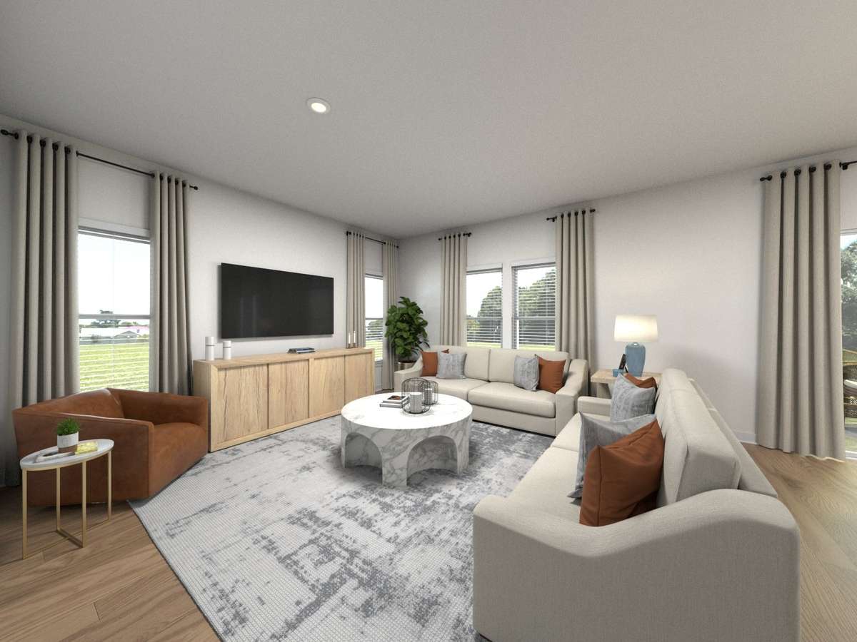 Photo is not of the actual home, but is an inspirational photo of builder’s model home and may depict options, furnishings, and/or decorator features that are not included