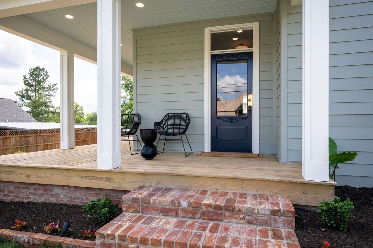 ORIGINAL Front Door w/ Transom
Wrap Around Front Porch Remodel 2025 w/ New Porch Boards