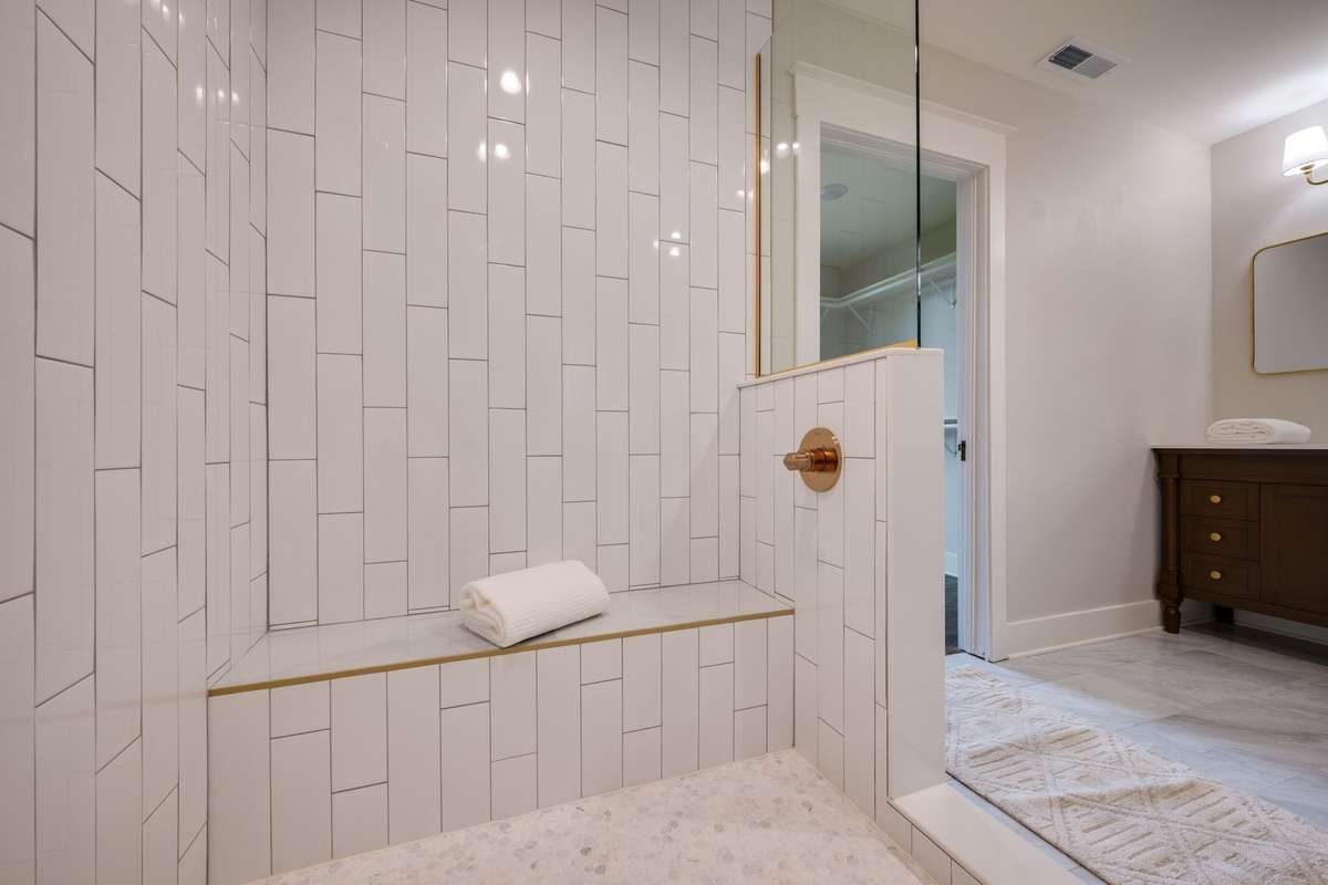 ATTENTION TO THE DETAILS!!!
The Tilework in this New Bathroom Addition is Incredible