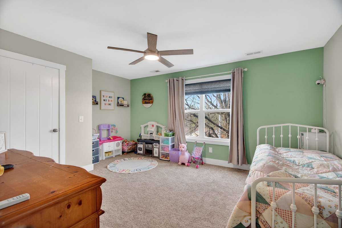 Ceiling fans in large bedrooms