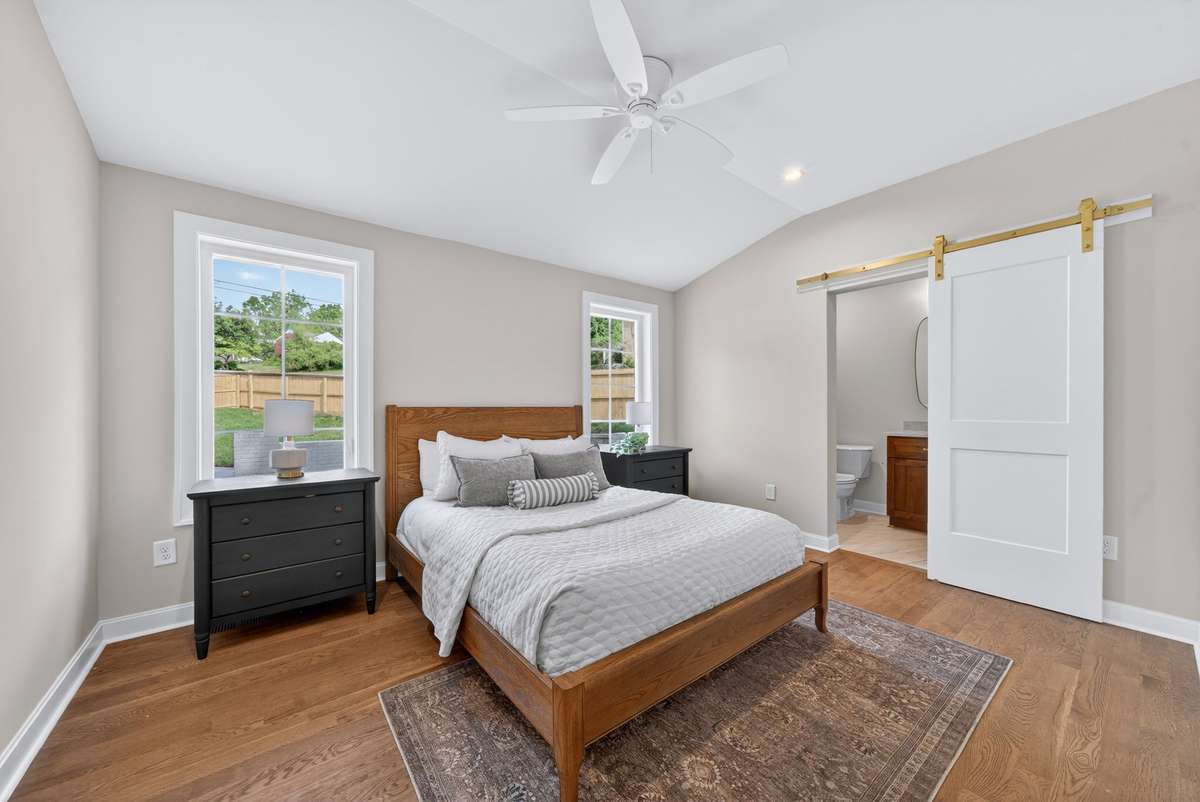 The home features a second bedroom with an ensuite bath.