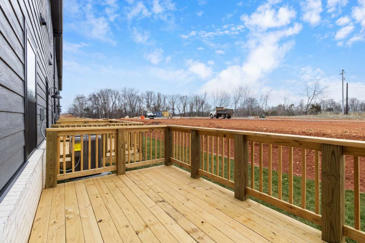 Nice size deck out back!