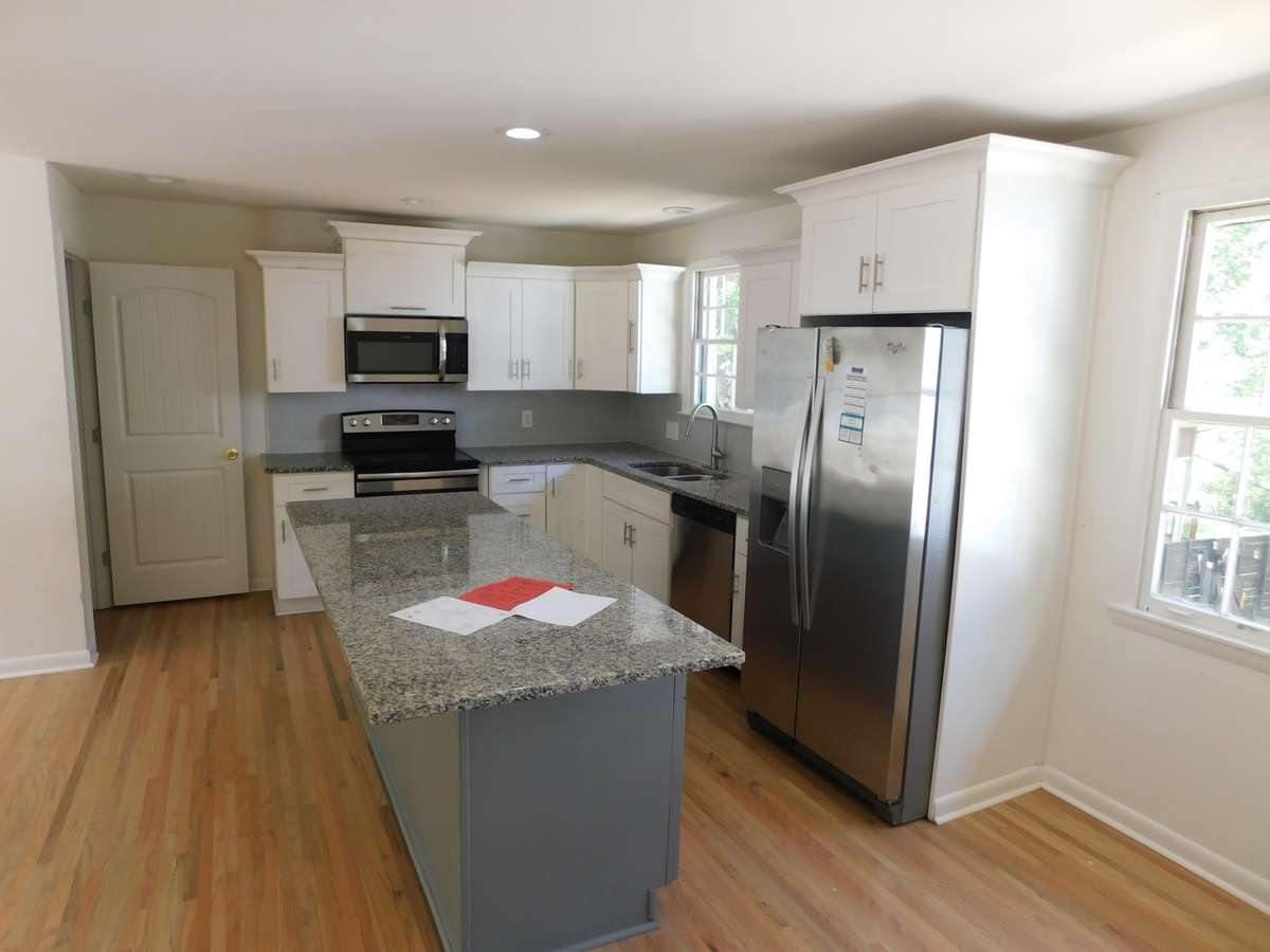 Kitchen stainless steel appliances