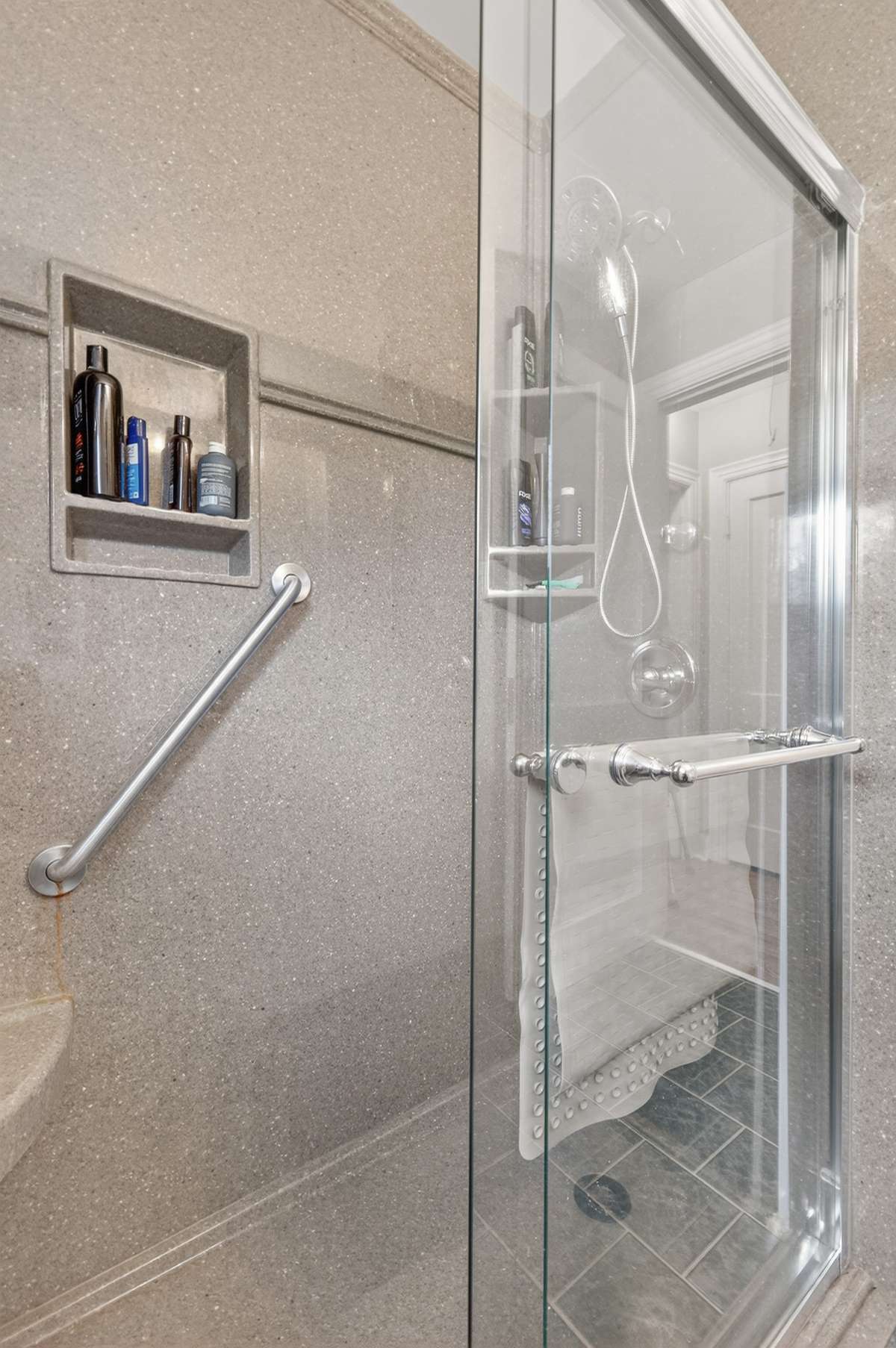 Updated walk in shower!