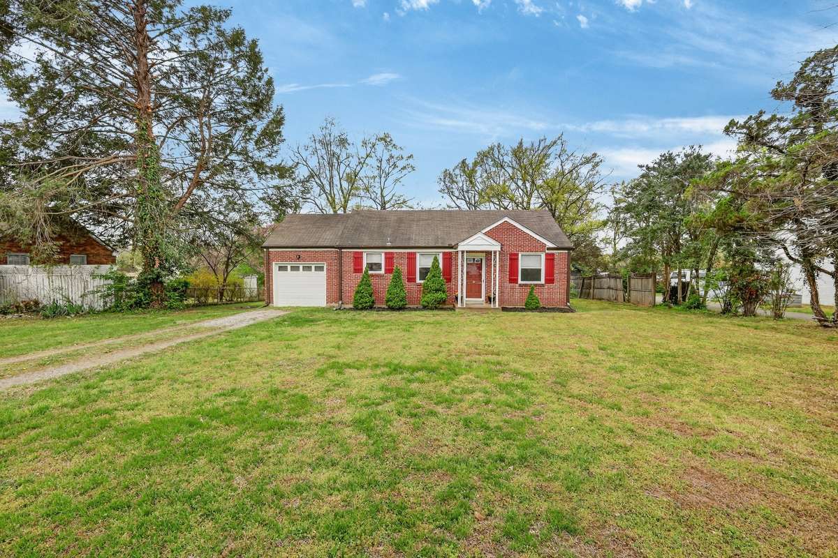 Sitting pretty on the beautiful spacious lot.