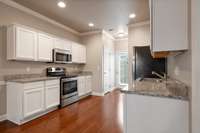 Plenty of cabinets and a pantry for added storage