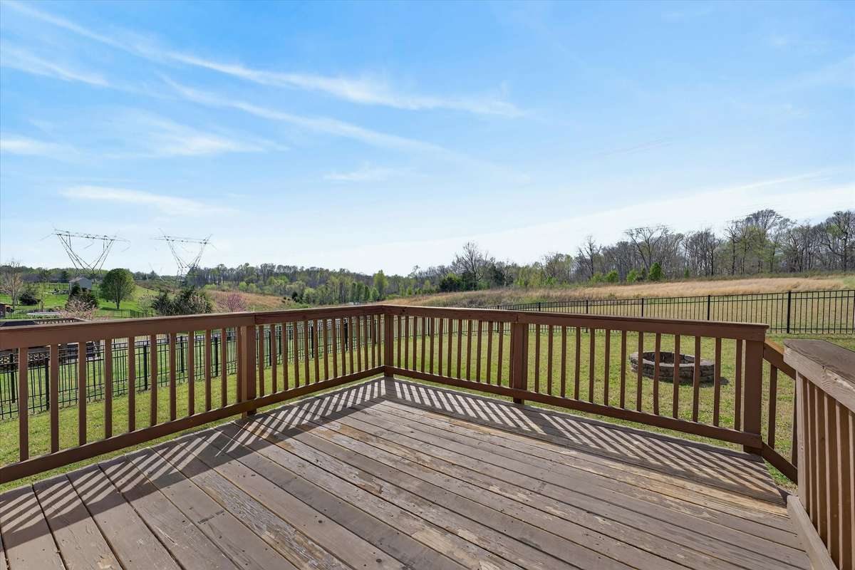 Back Deck (power washed & painted after photos) - Fenced Backyard area (lot goes beyond fence)