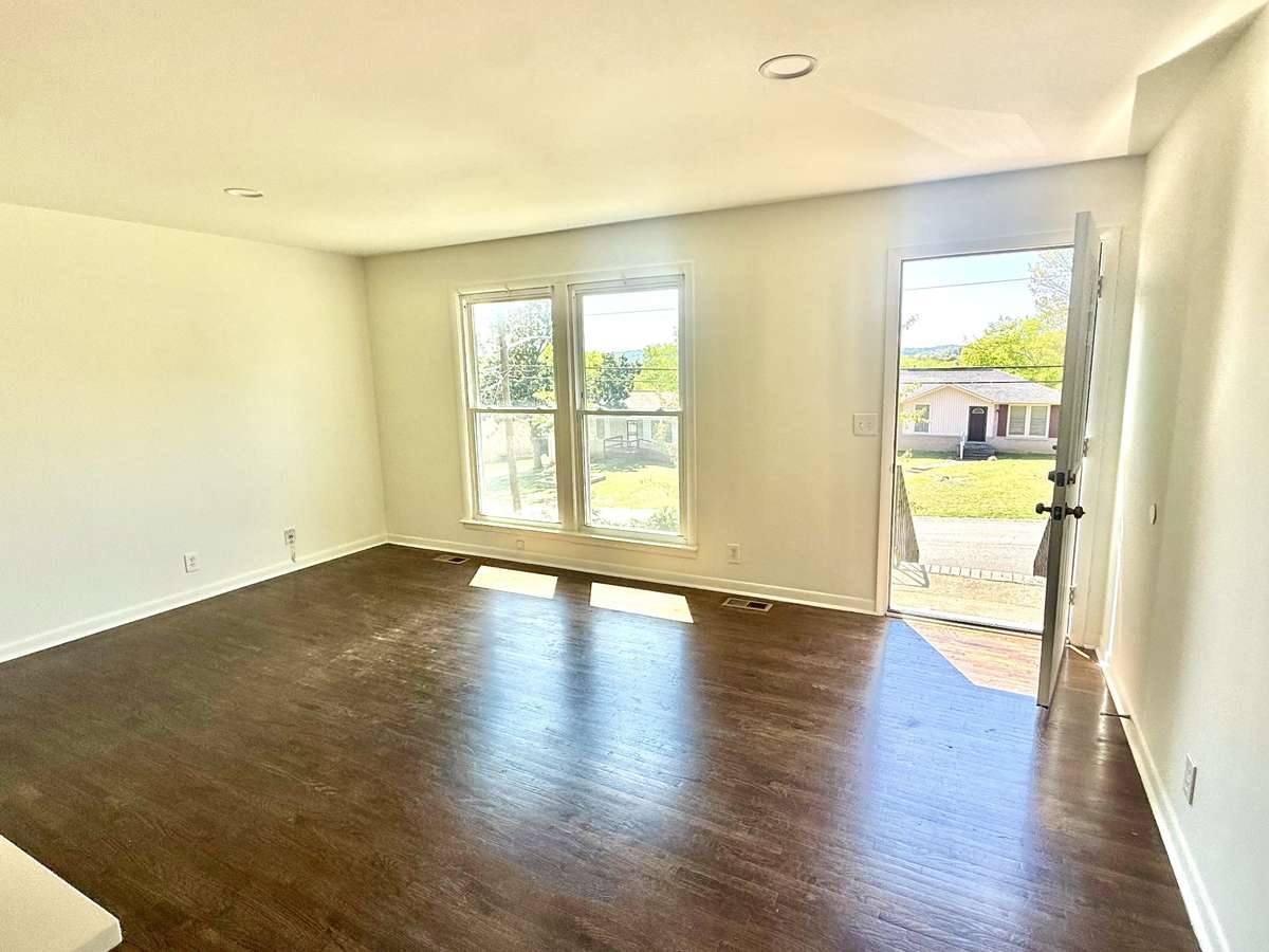Living Room with entry door