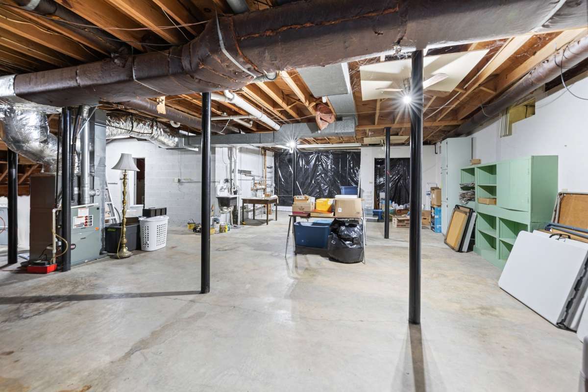 Basement is huge.  There is a full bath in the basement also