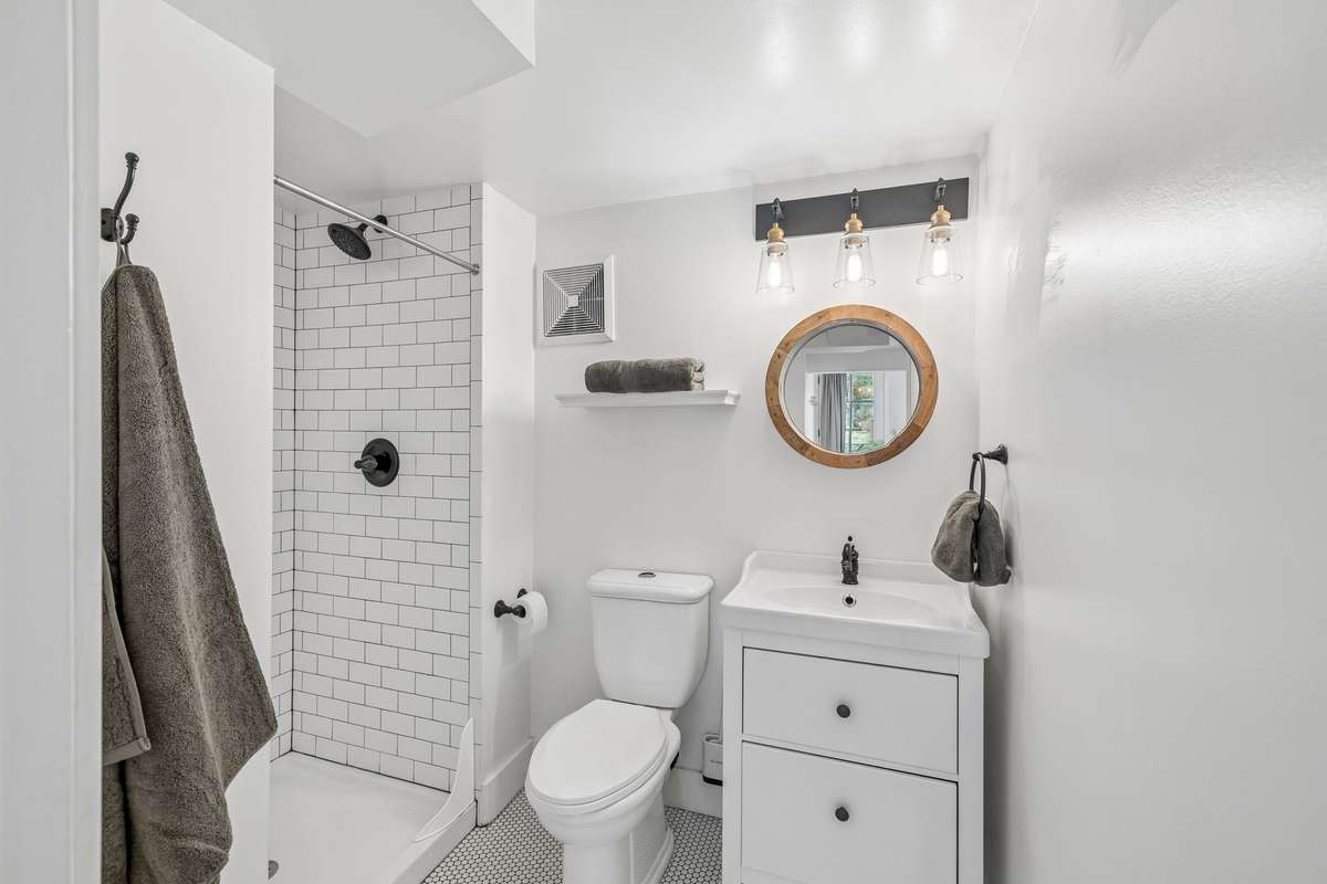 Basement level bath