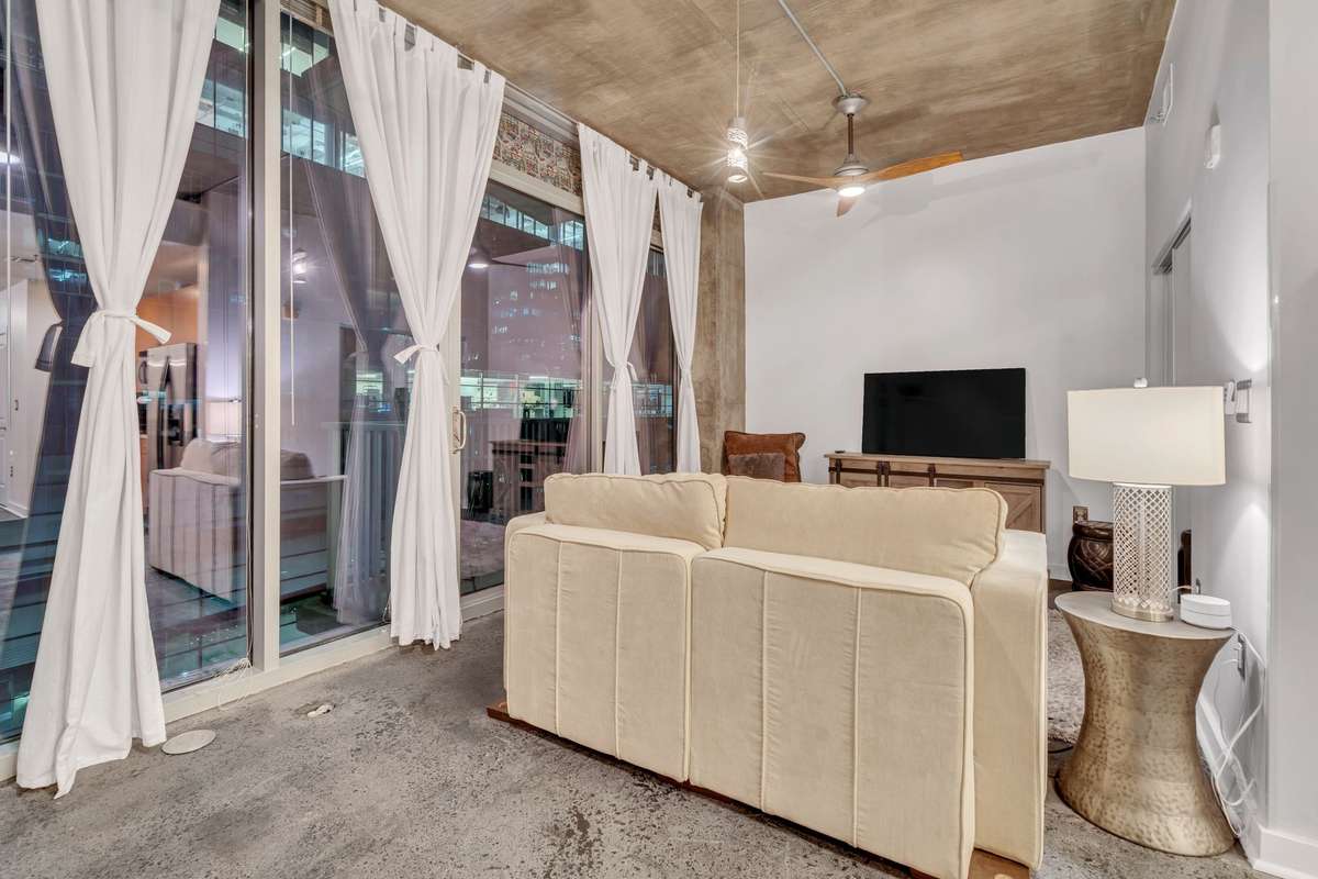 Living room with patio 1