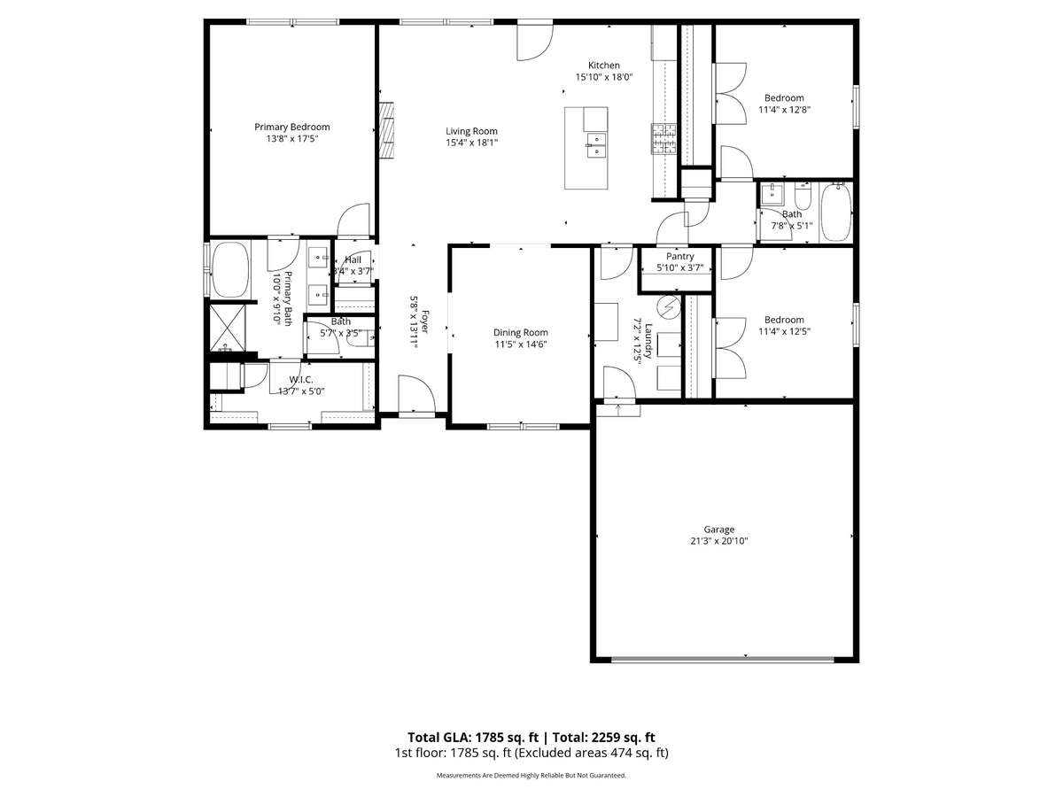Floor plan and room measuremtns