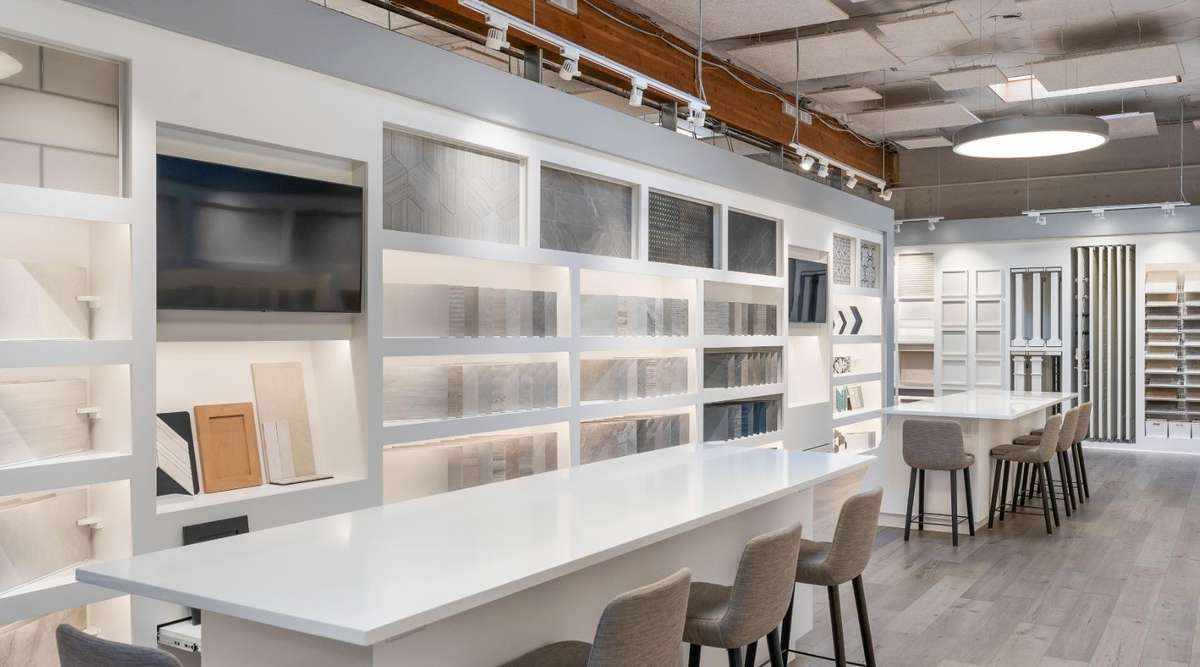 Our design studios invite home buyers to choose their elements of their home with a hands on experience.