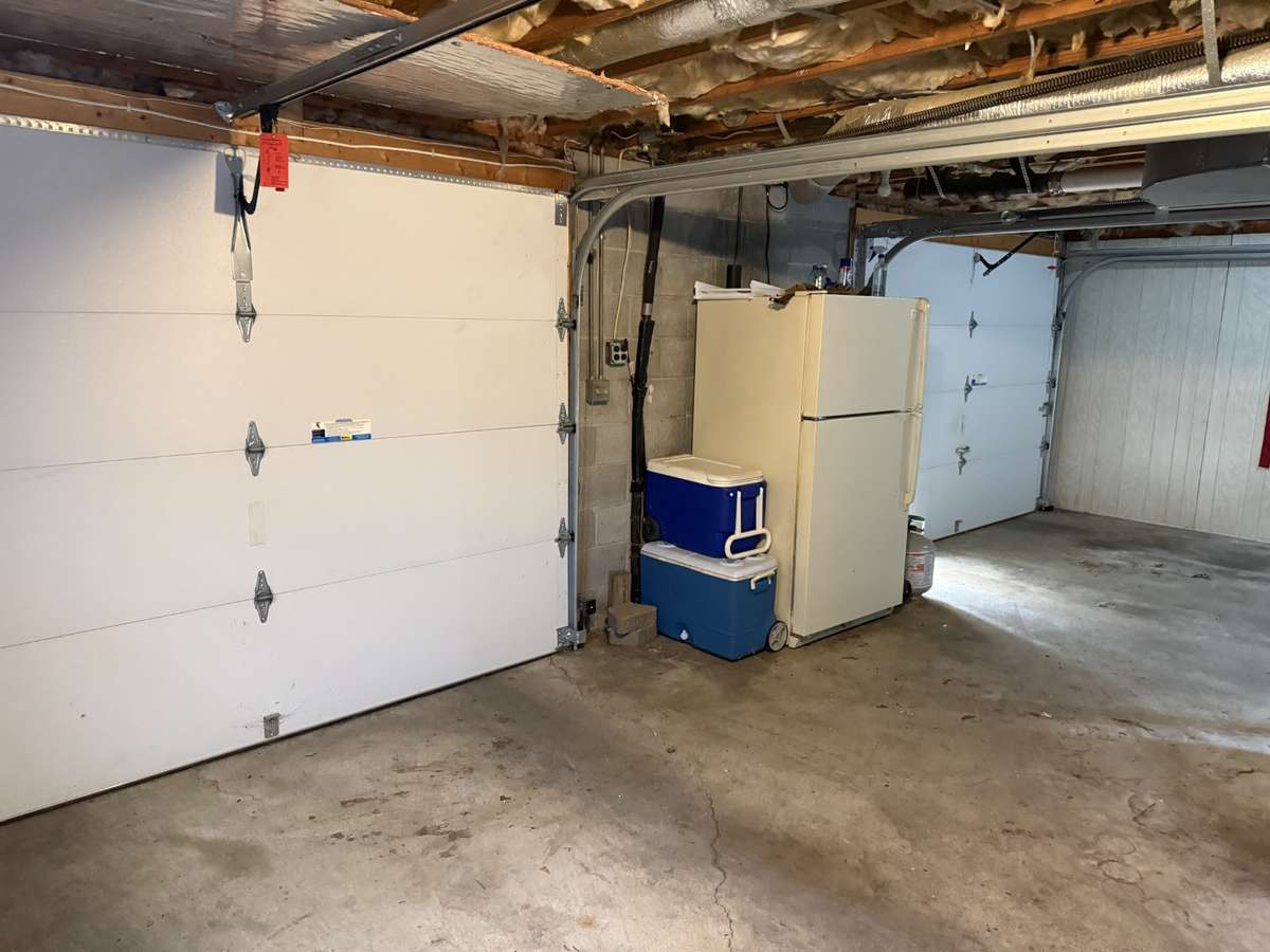 Insulated garage doors in the oversized garage