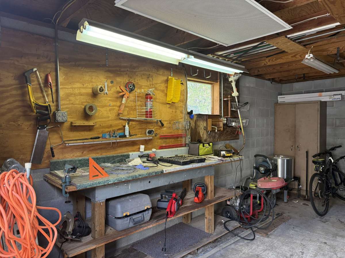 Work area in the shop