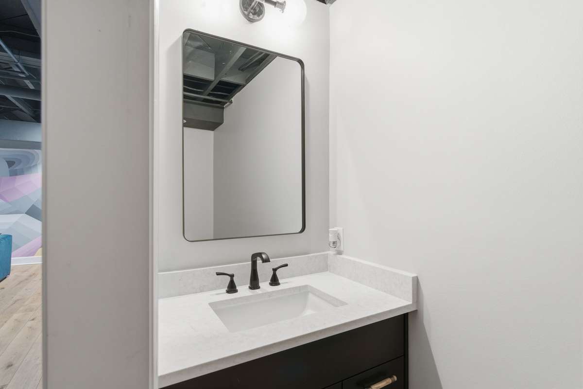 Half bath in the full basement.