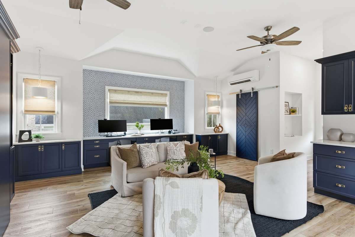 The bonus room over the garage was added in 2021. This flex space could be a 5th bedroom, a gym or an at-home office. There is currently a built-in murphy bed.