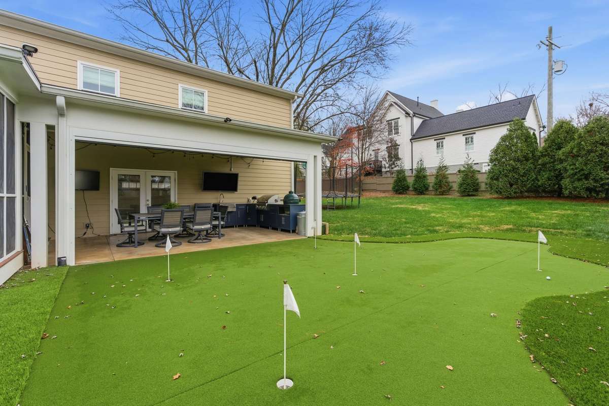Your private putting green.
