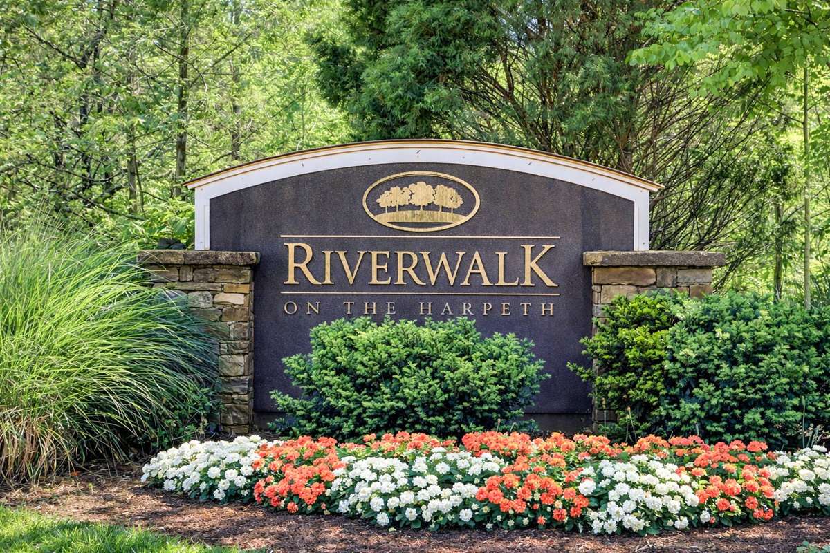 Riverwalk, preserving 150 acres of green space,  offers tree lined streets, sidewalks, pools, access to trails, a true sense of community.