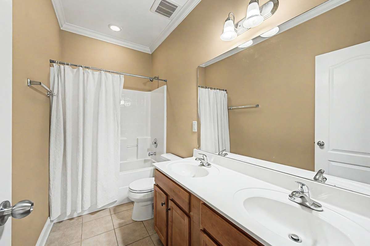 Shared hall bathroom.