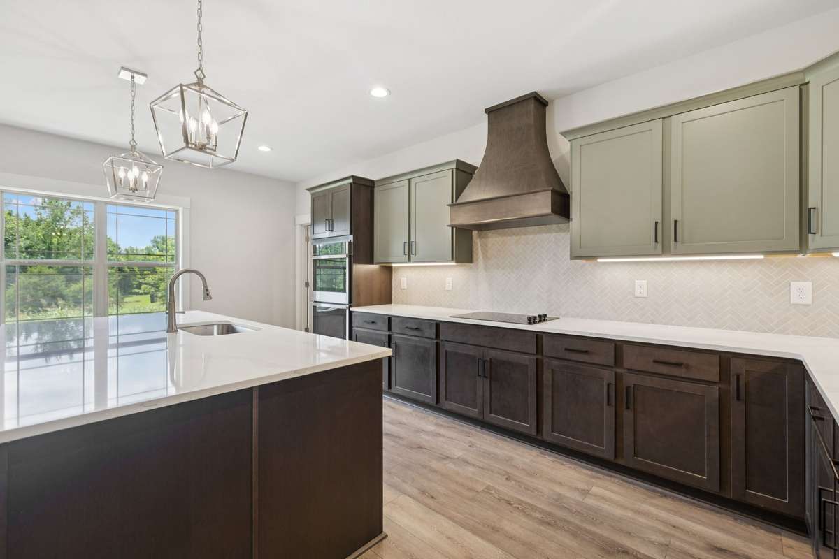 kitchen view 1 
** upgraded wooden hood vent