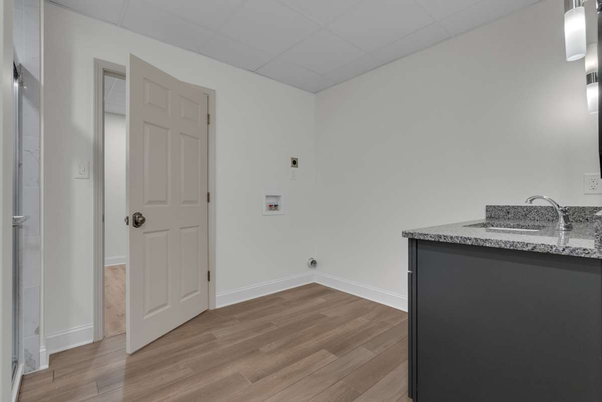 Bathroom with Laundry hook up