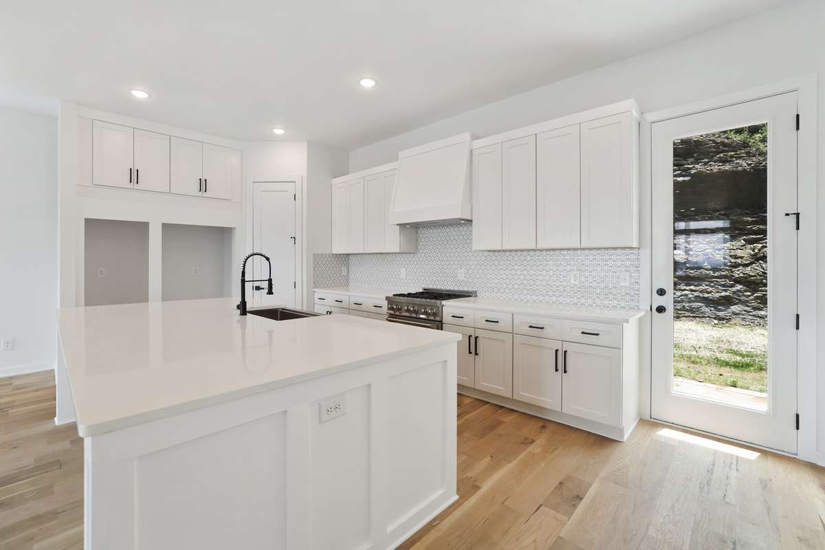 Not actual kitchen, just a similar finished home.  This is to show the style and design.