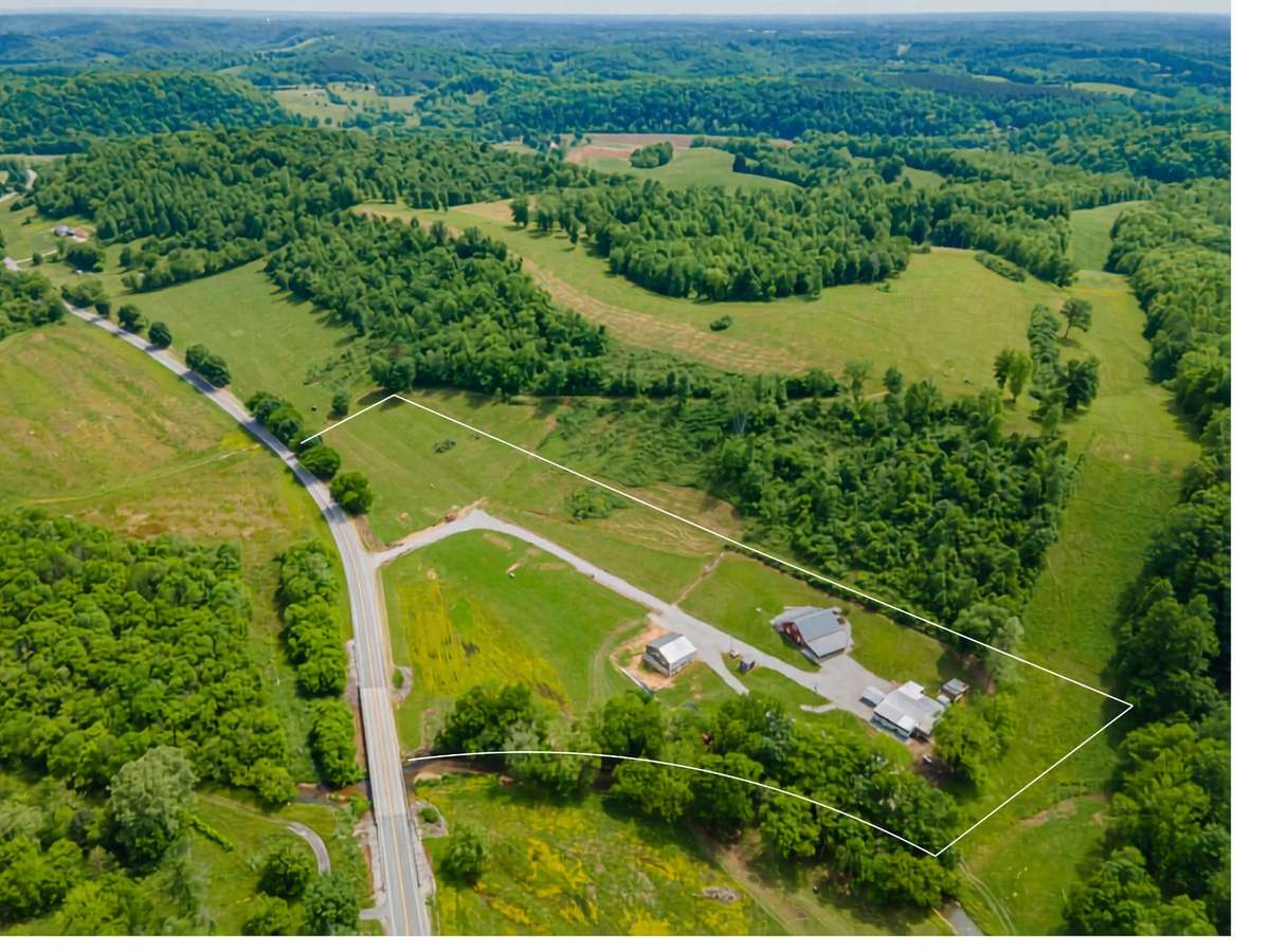 Estimated property lines shown to help visualize the layout.