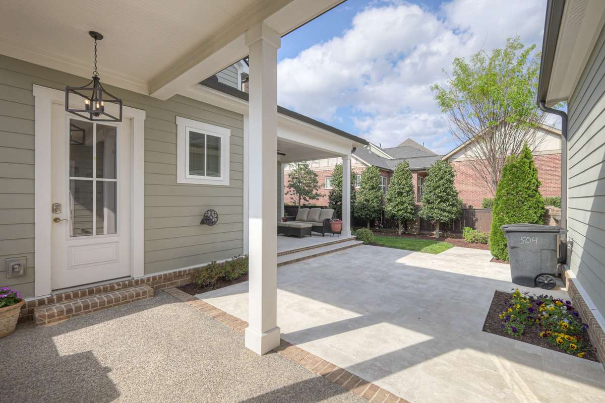 Covered back walkway from garage to main house