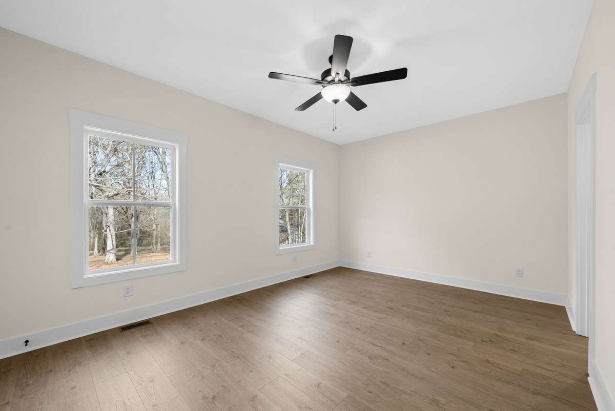 Hard floor in in the master bedroom