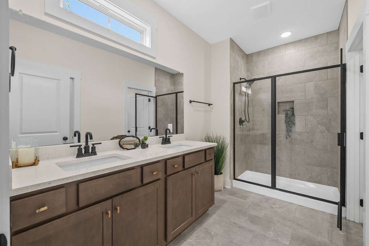 Amazing vanity in the master bathroom