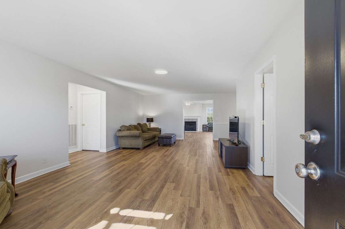 Front door opens into large great room