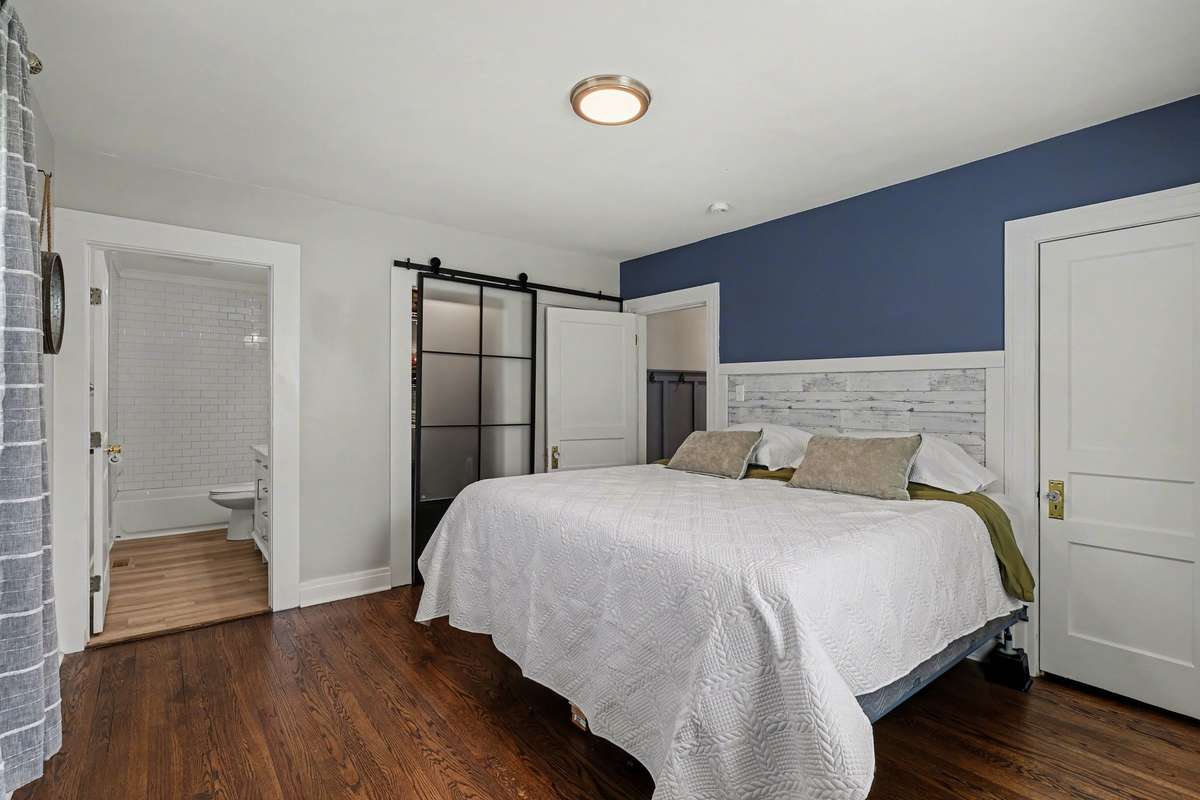 Primary on the first floor with full bath and two closets!