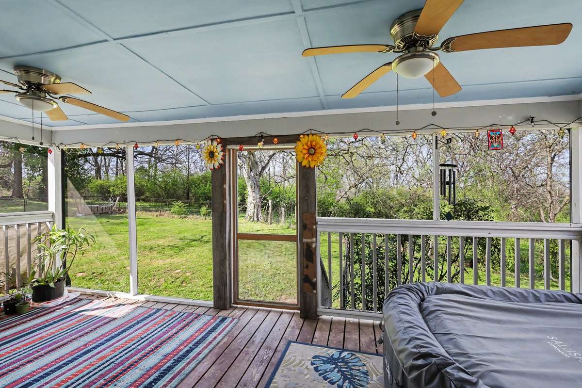 Generous screened back porch for bug-free relaxation!