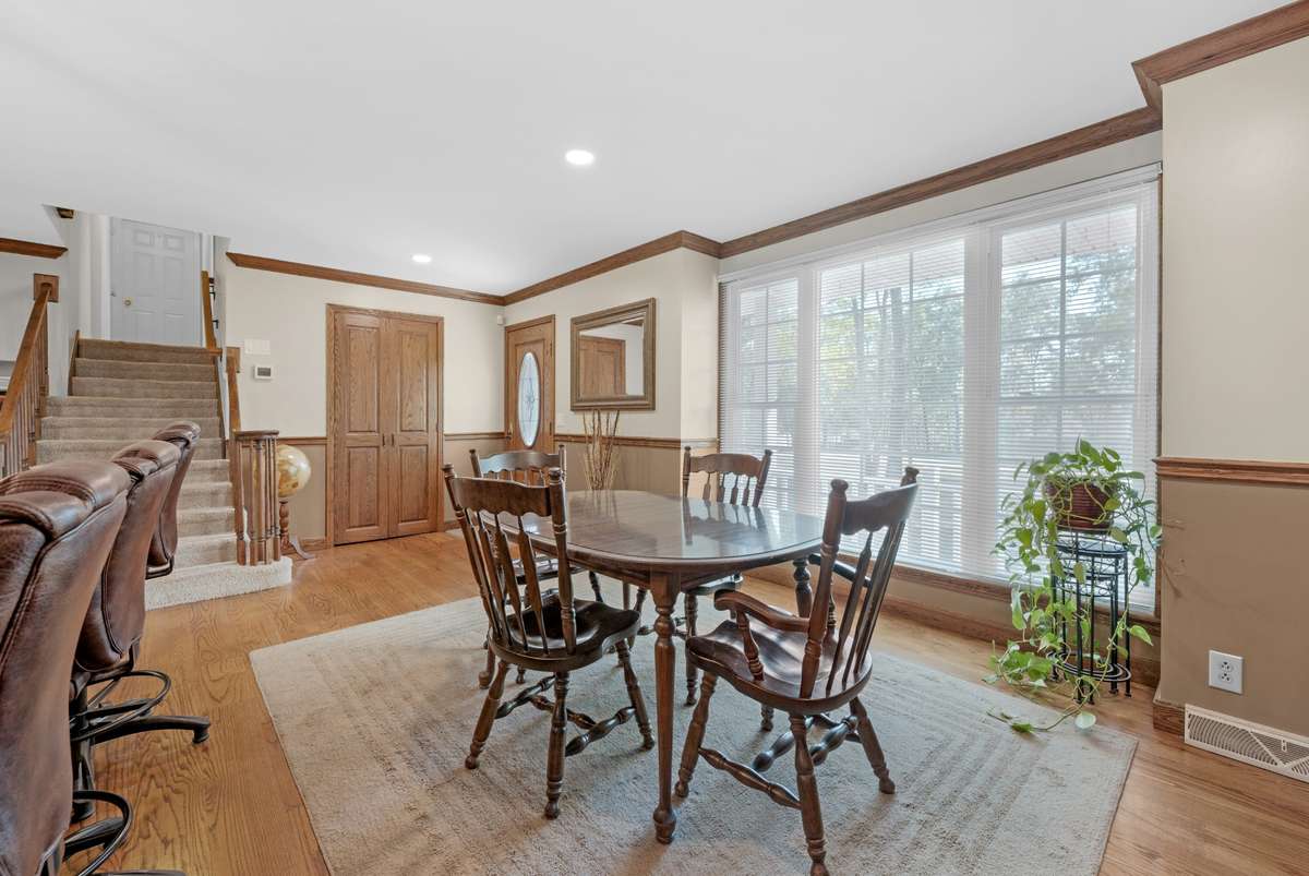 Light and roomy dining area
