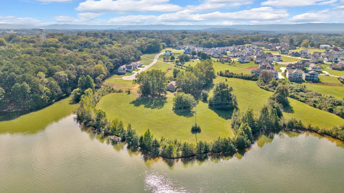 Aerial view from Tims Ford Lake