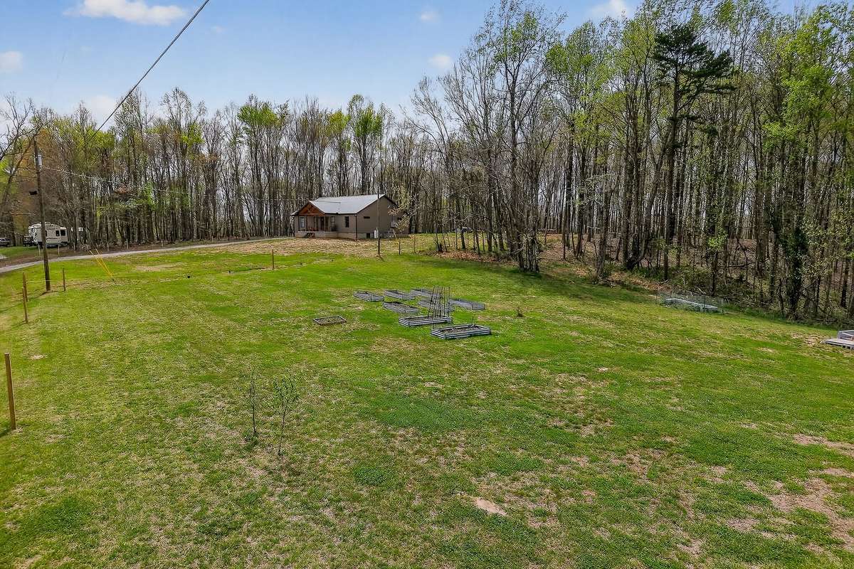 Look at all this room, and sellers have even set posts for a fence if you choose to add one.