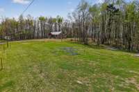 Look at all this room, and sellers have even set posts for a fence if you choose to add one.