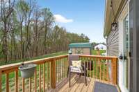 A nice place to enjoy your morning coffee looking for wildlife in your woods.