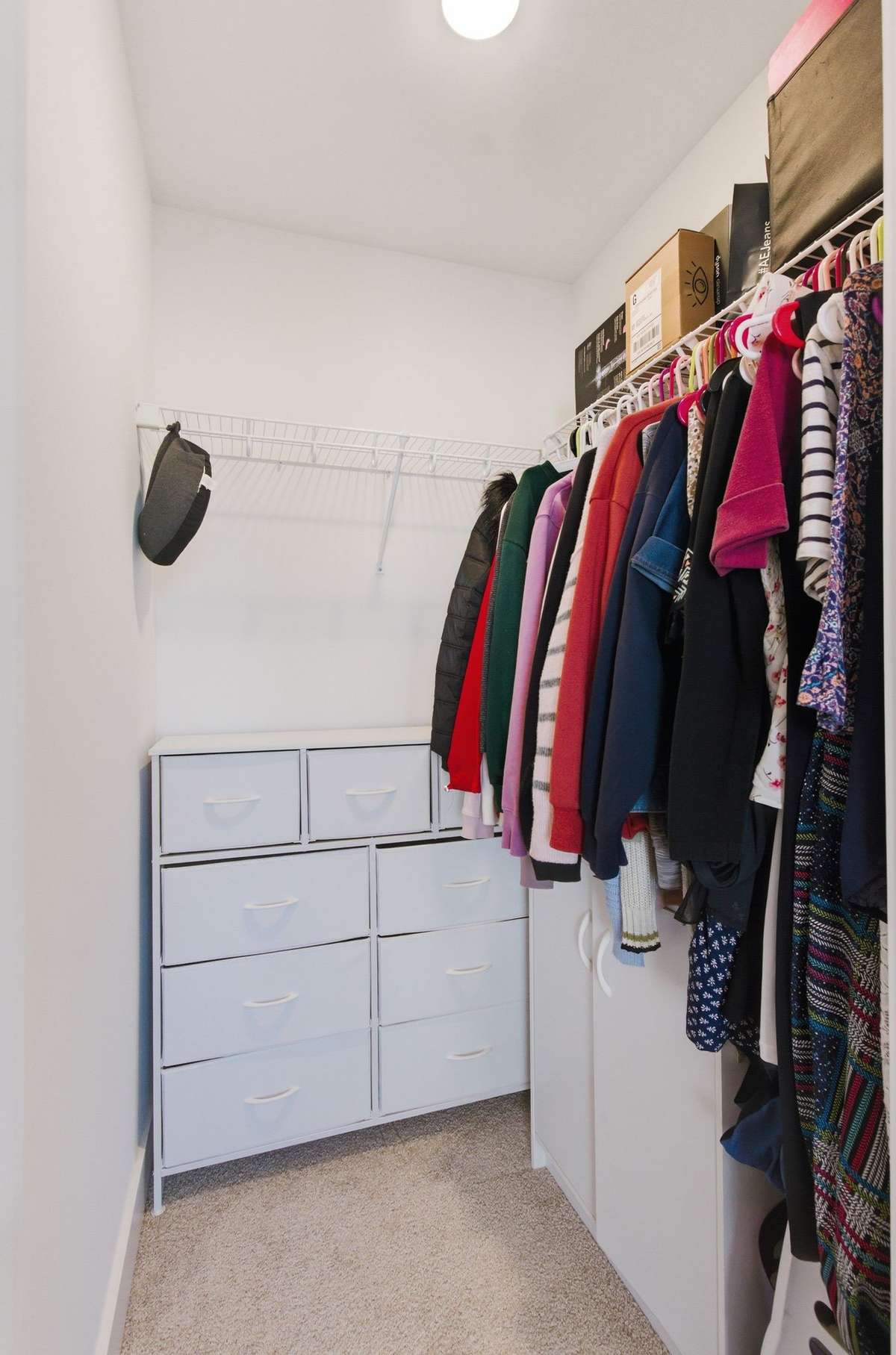 Large walk-in closet for the secondary bedrooms