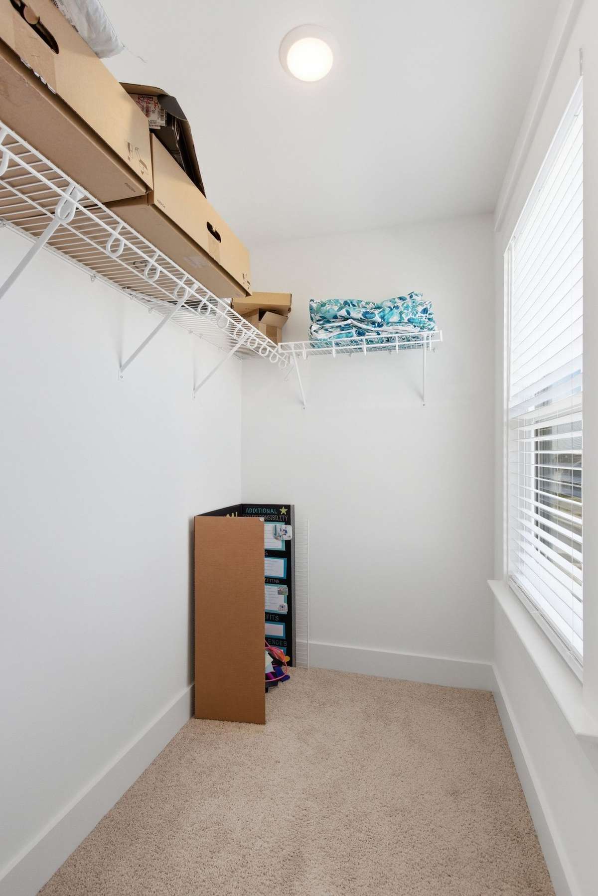 Large walk-in closet for the secondary bedrooms