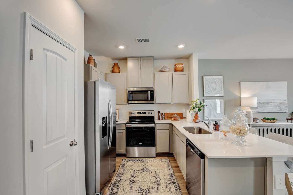 Photos are of our model home.  Some decorator items are not included.