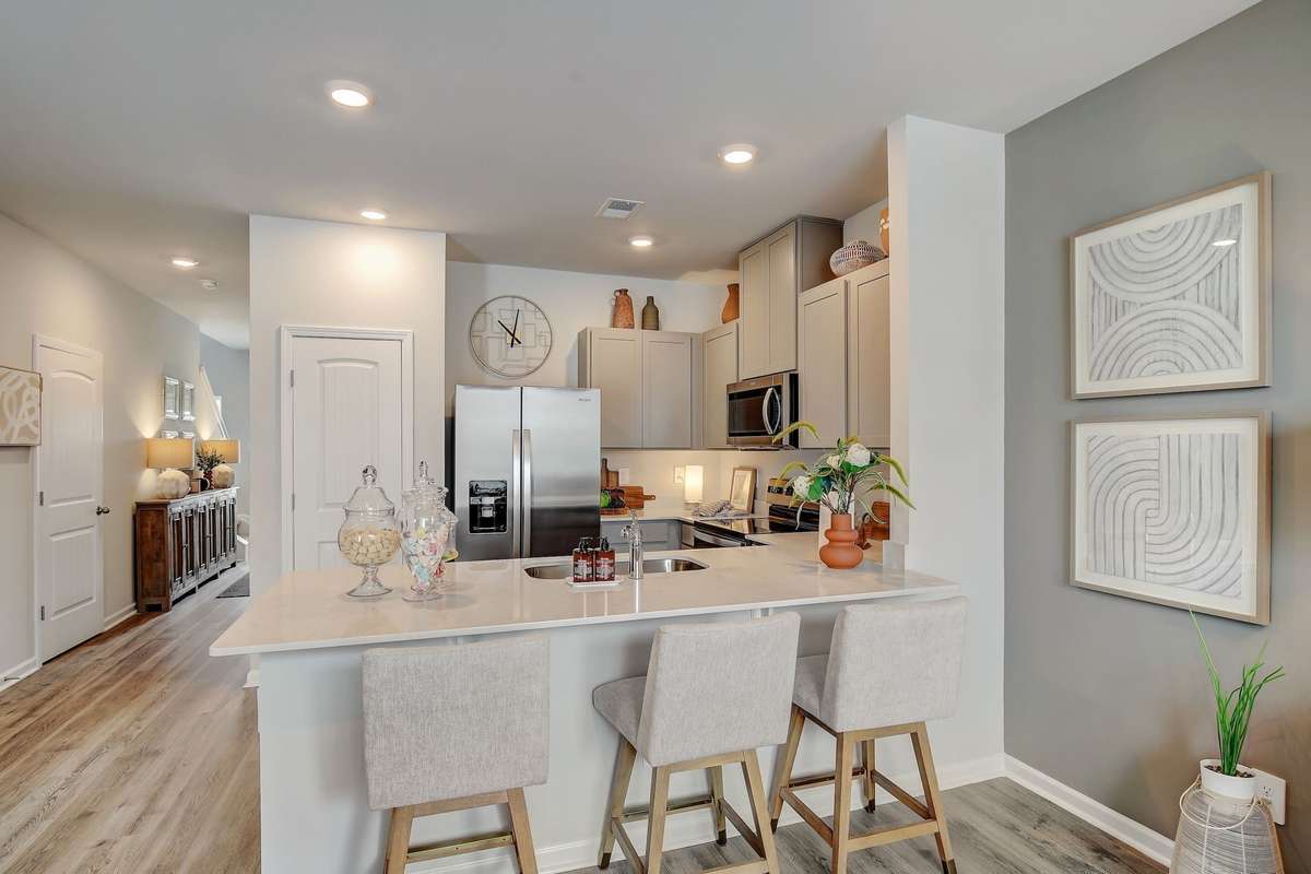 Photos are of our model home.  Some decorator items are not included.