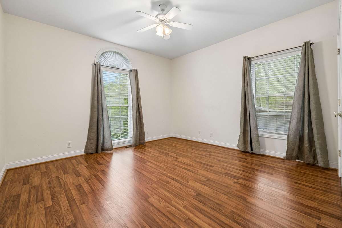 Bedroom 2 on the main level with an extra large closet.